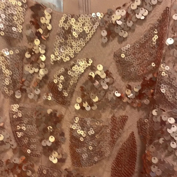 Donna Morgan woman’s rose gold Tiffany gown - Picture 6 of 10